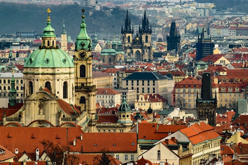 Rooftop view toward St. Nicholas Church